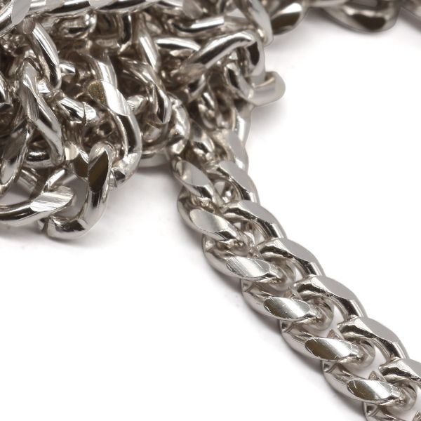 Цепь алюминиевая 6,5 мм, 5,0 мм, боб(10 м) (никель) K17312