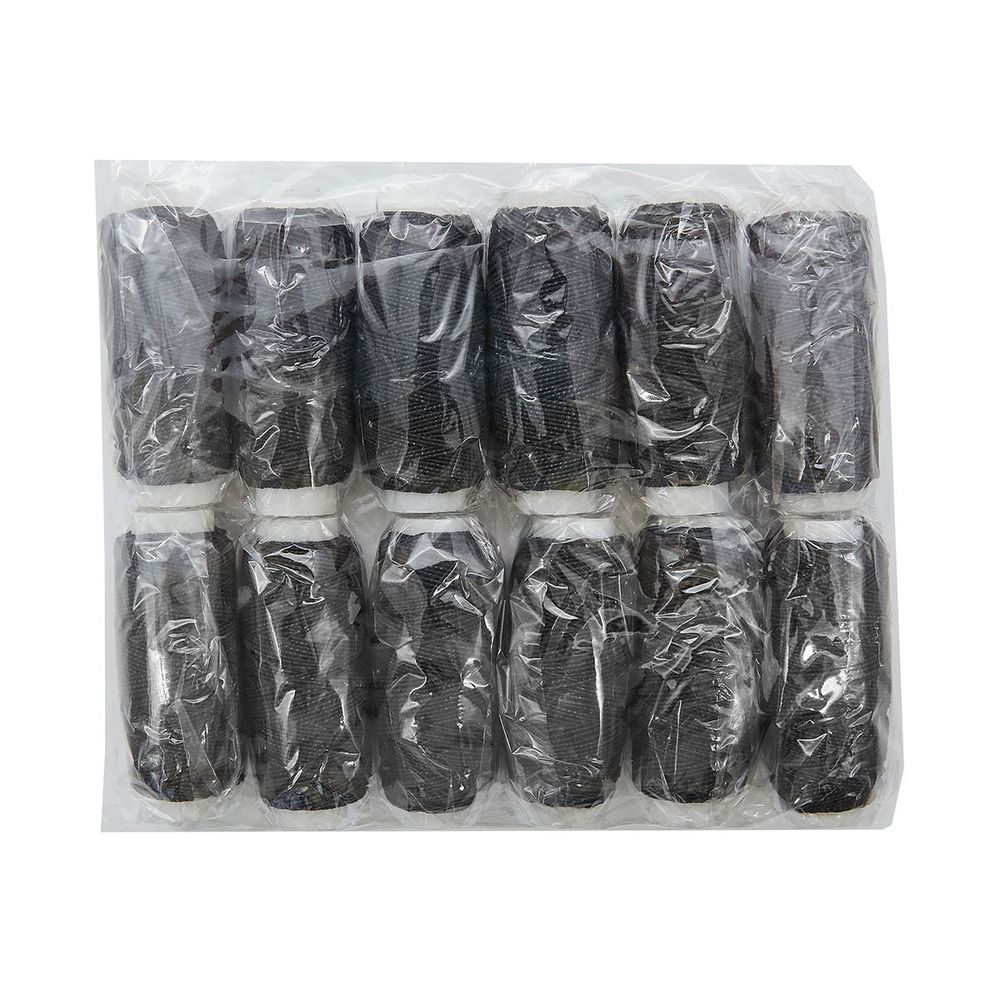 Нитки спандекс ⌀0.6 мм, 0213-5010, черный, 12 катушек