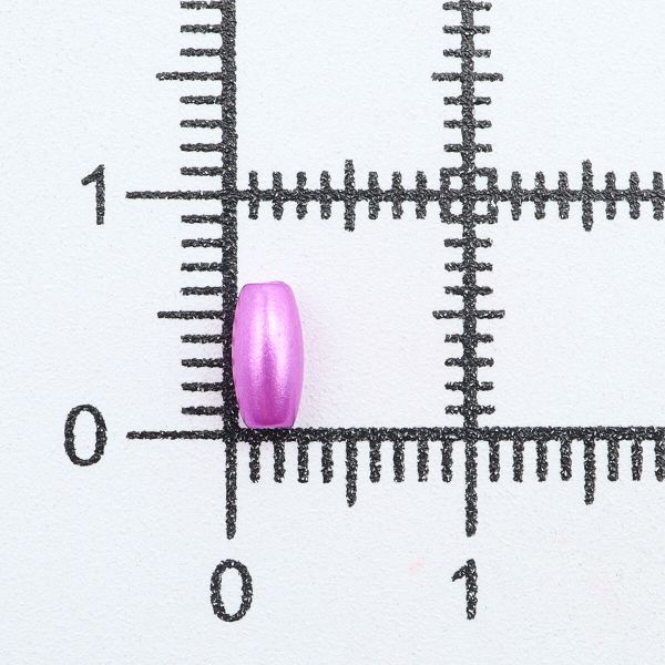 Бусины пластик (жемчуг) 3х6 мм, 15 г, Astra&Craft (ярко-сиреневый), 4AR293/294