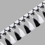 Бахрома отделочная 115.0 мм / 10 метров, с кистями, (001-115), 878