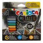 Набор перманентных маркеров FineMarker 6 мм, 8 цв., 8 шт, перо круглое, Carioca 43162