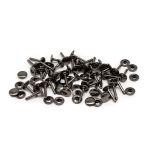 Хольнитены двухсторонние сумочные ⌀12 мм h-20 мм металл, черный никель, 69591, 100 шт