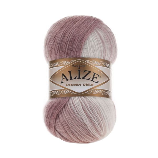 Пряжа Alize (Ализе) Angora Gold Batik / уп.5 мот. по 100 г, 550м, 5698 секционный A