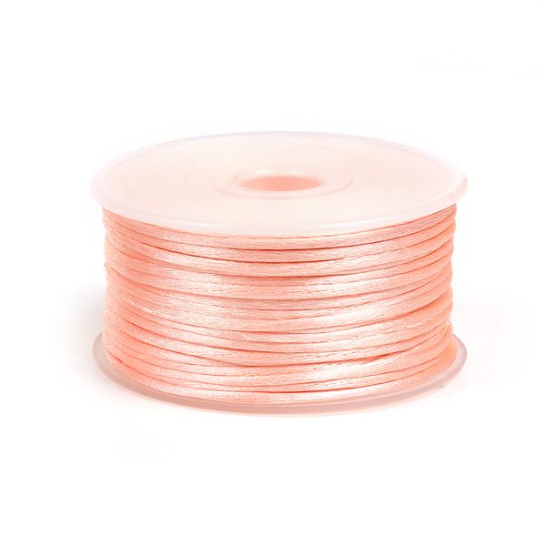 Шнур атласный корсетный ⌀2.0 мм / 50 метров, 3068 персиковый