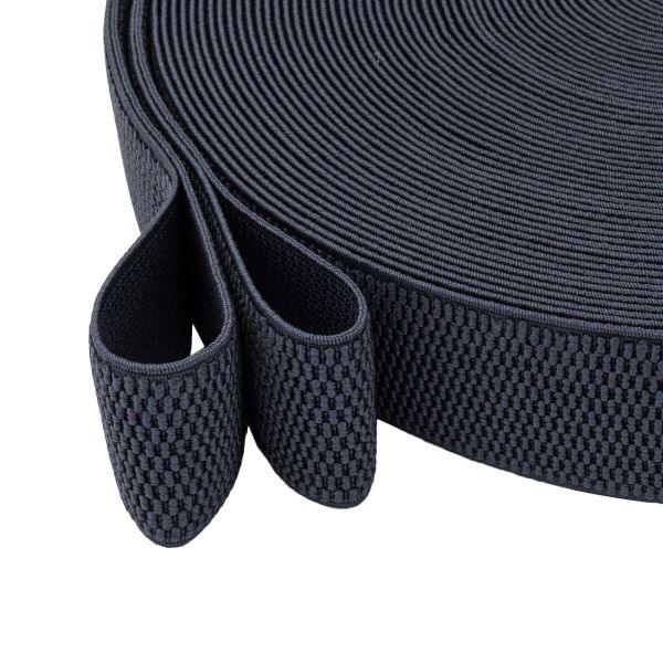 Резинка для подтяжек (помочная) 40.0 мм / 25 метров, 25.2 г/п.м., 301 серый, 6123-9344