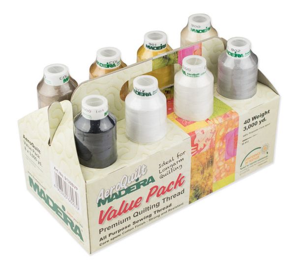 Швейные нитки (набор) Madeira Aeroquilt №40 8х2750м, 9130BVP