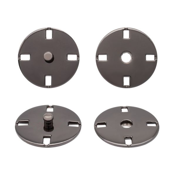 Кнопка пришивная металл ⌀21.0 мм, 10 шт, никель, KN13