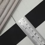 Лента репсовая (в рубчик) 40.0 мм, 160 черный, уп.18,28 м