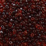 Бисер Astra&Craft 11/0 (2.1 мм), 200 г (10х20 г), цв. 310.2 красный/черный + прозрачный центр