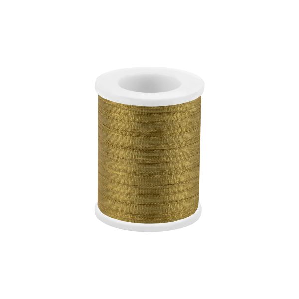 Лента (тесьма) шелковая 2.0 мм / 45.5±0.5 метров, №041 горчичный, Gamma SR-2