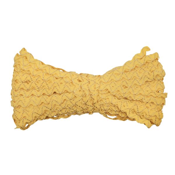 Тесьма вьюнчик с метанитью, 5 мм / 20 м (желтый), С3584