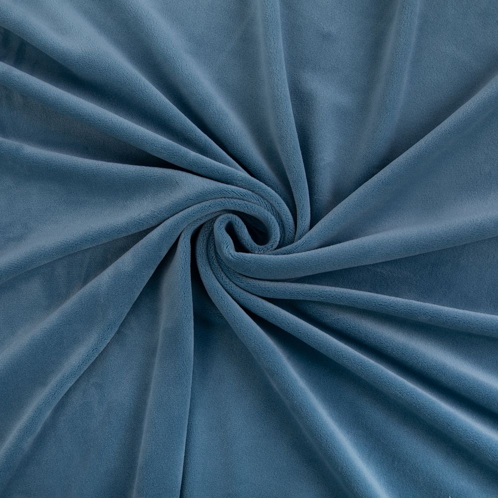 Велюр 240 г/м², 150х185±5 см, джинс/jeans, Gamma VELRN