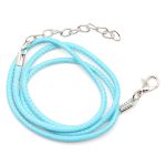 Шнур вощеный с замком, 2мм, 45см. Astra&Craft (41 голубой), 4AR343