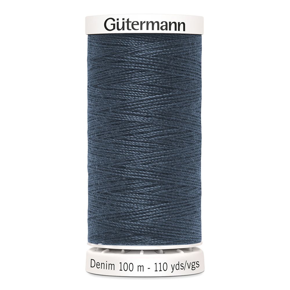 Нитки для джинсовых тканей Gutermann Denim 50, 100м, 7635, 5 катушек