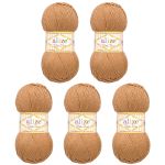 Пряжа Alize (Ализе) Baby Best / уп.5 мот. по 100 г, 240м, 824 светло-коричневый