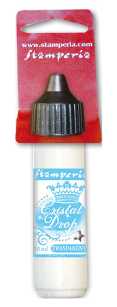 Лак для финишного покрытия Cristal Drop с блестками в мини-упаковке, Stamperia