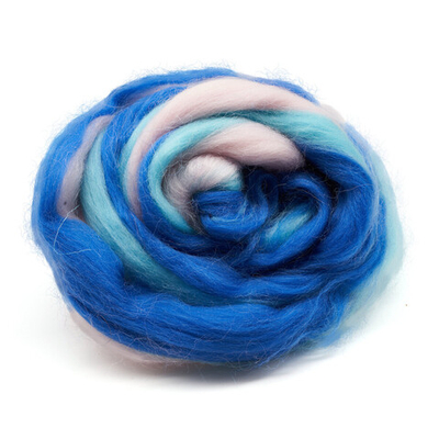 Шерсть для валяния Камтекс Лента для валяния п/тонкая 1х50 г, (25-28 мкр), 2.1 м, меланж 16 415