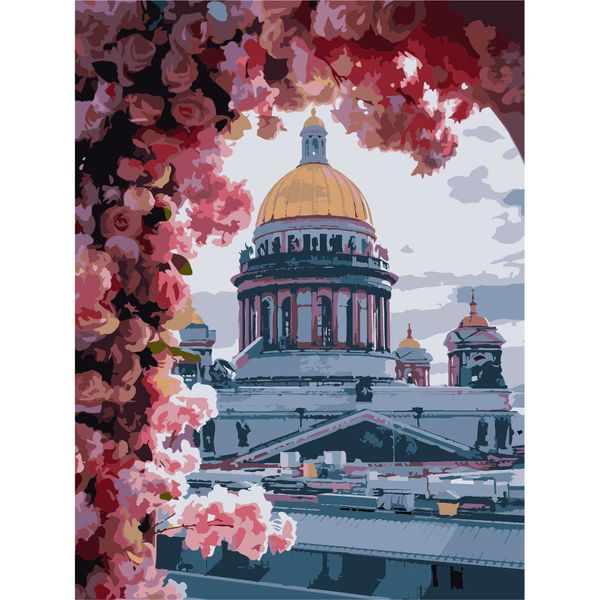 Картина по номерам Cristyle ST051, Вид на Исаакиевский собор, 30х40 см