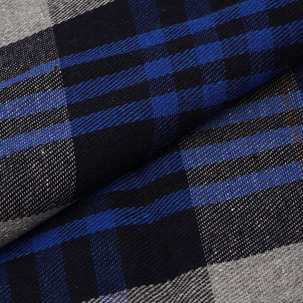 Фланель рубашечная 150 г/м², 150 см / 2 метра, TBY.Fl.T390.2, цв.390 синий