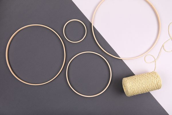 Кольцо для макраме бамбук ⌀250 мм, Gamma RKW-025