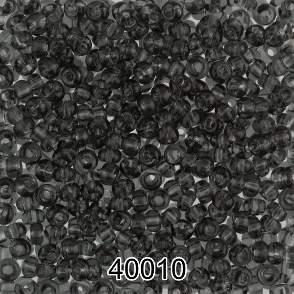 Бисер Preciosa 10/0 (2.3 мм), 500 г, 40010 (Ф107) серый