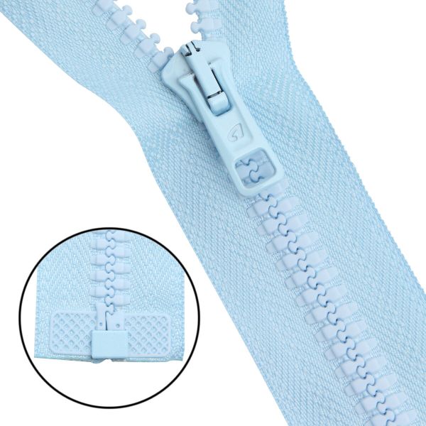 Молния трактор Arta Т6 (6 мм) 1 зам., разъем., 85 см, цв. 104 голубой, уп.5 шт