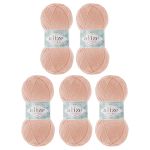 Пряжа Alize (Ализе) Happy Baby New / уп.5 мот. по 100 г, 320м, 382 пудра