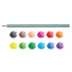 Карандаш цветной деревянный заточенный 12 цв, Carioca 43391