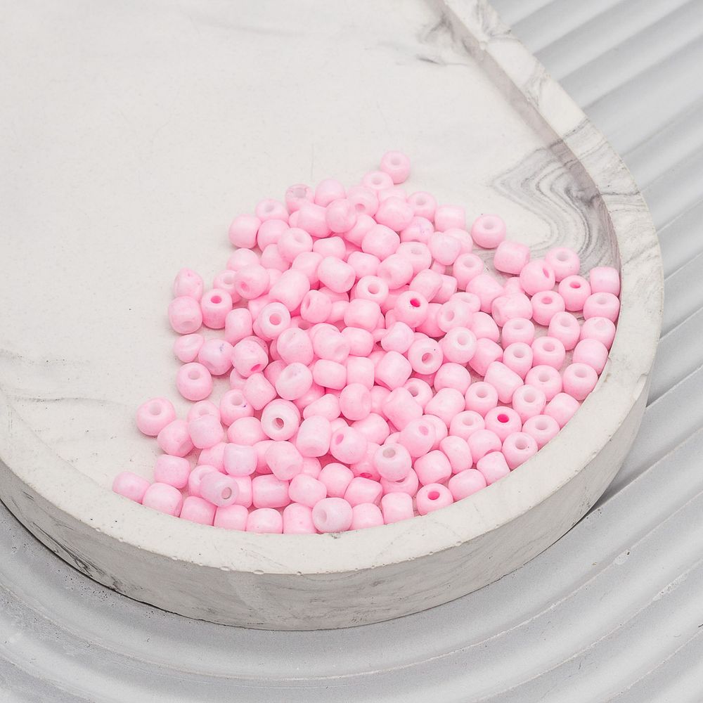 Бисер Astra&Craft 6/0 (4.1 мм), 150 г (10х15 г), цв. 966 (55)-О яр.розовый/непрозрачны