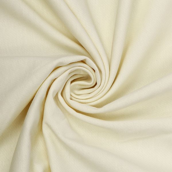 Футер 2-нитка петля поликоттон стрейч 220 г/м², 160 см / 3 метра, ФУТ2Х.TBY.ХЛ-ПЭ.S801.3, цв.S801 молочный