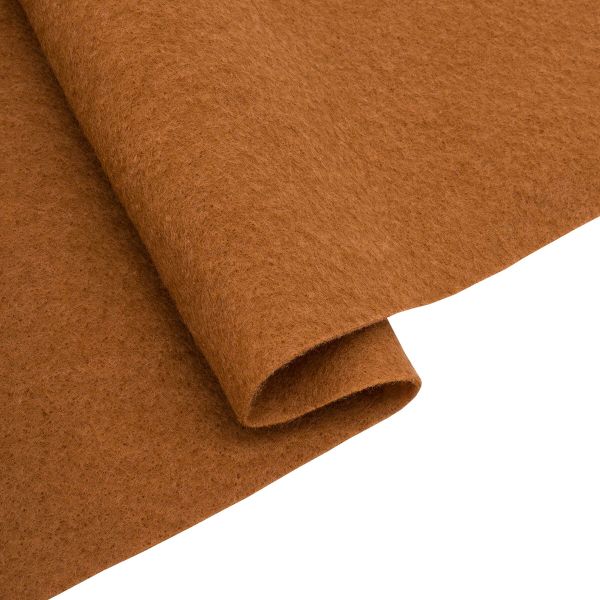 Фетр листовой мягкий 1.5 мм, 30х30 см, 180 г/м², 100% п/э, 4 шт, коричневый 8144