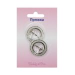 Пряжка обувная 15мм 0451-0272 никель, упак.2 шт,), Hobby&Pro /TOS/