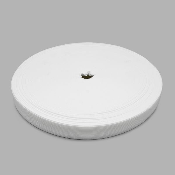 Тесьма (лента) окантовочная 24 мм / 100 метров, 4.3 г/м, белый