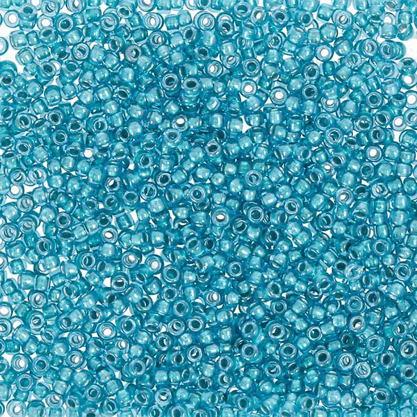 Бисер Toho 15/0 круглый (1.5 мм), 25 г (5х5 г), 0377 бирюзовый