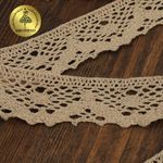 Кружево вязаное (тесьма) 30 мм / 10 метров, цв.36 св.бежевый, Kruzhevo