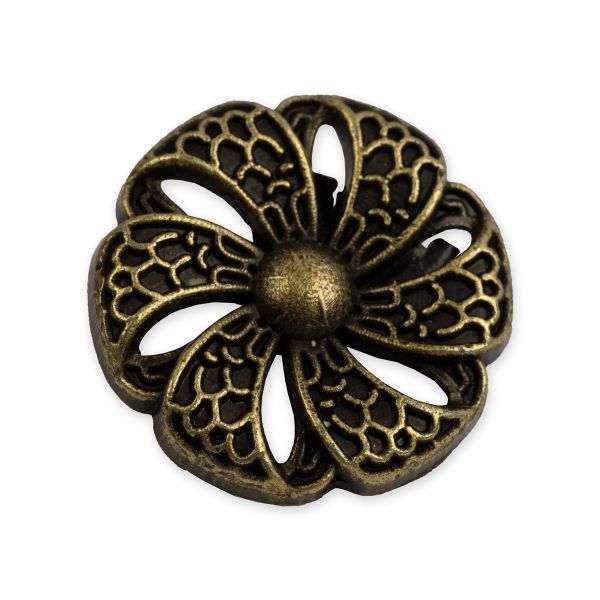 Пуговицы на ножке металл 20 мм, 6 шт, 24 под бронзу, Blitz MB 0252