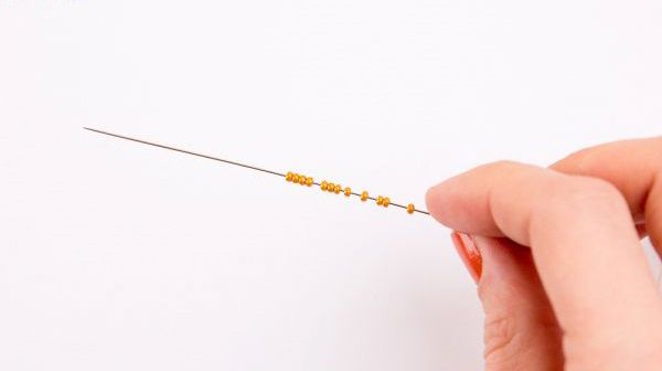 Иглы ручные бисерные ⌀0.5 мм, 100 сталь, 25 шт, Gamma N-216