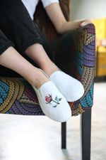 Набор для вышивания нитками Panna, Живая картина, Розовый бутон, 8х5,5 см