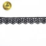 Кружево гипюр (плетёное) 15 мм TR.8GB0732, цв.03 т.синий, уп.9м, Kruzhevo
