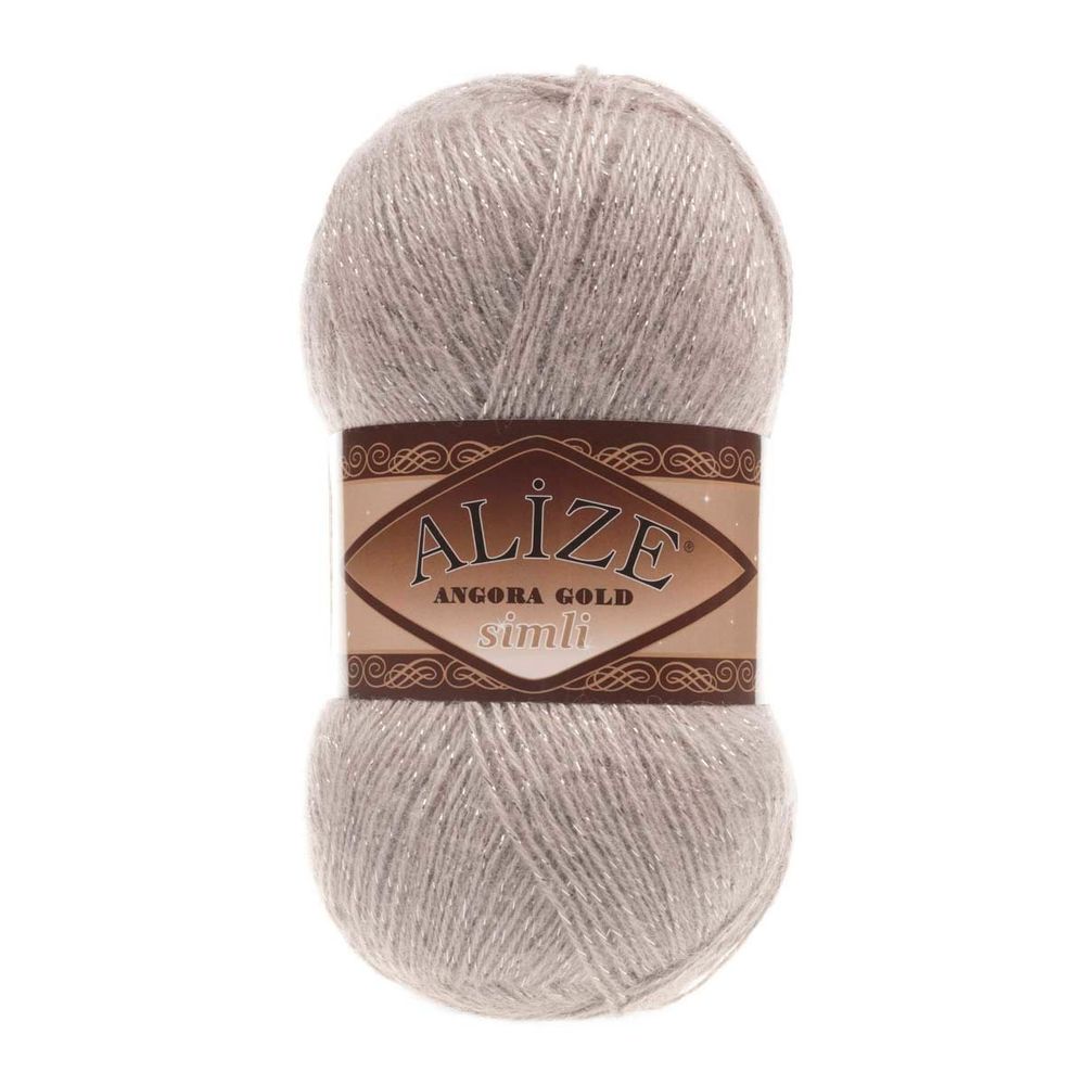 Пряжа Alize (Ализе) Angora Gold Simli / уп.5 мот. по 100 г, 500м, 541 норка A