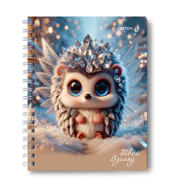 Тетрадь ученическая общая, A5 48 л. на гребне 65 г/м², белизна 100 %, 8 шт, клетка, 01170 Сказочные глазки, Светоч Т107