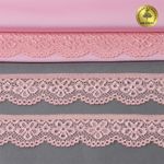 Кружево эластичное (стрейч) 25 мм / 5 метров, TBY.8032, цв.152 коралловый