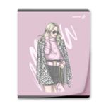 Тетрадь общая с пластик. прозр. обложкой 180 мкм, цвет.запечат.титул лист A5 48 л. на скобе 65 г/м², белизна 100% 10 шт клетка, 01498 Девочки Online, Светоч Т197