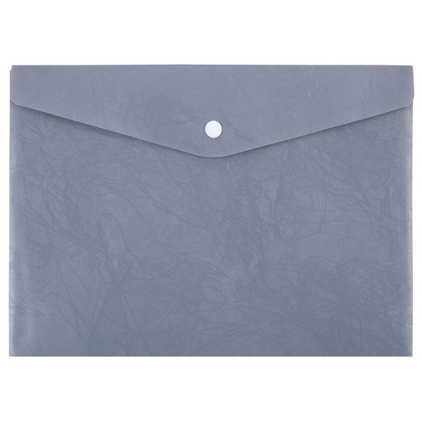 Папка-конверт с кнопкой A4 180 мкм волокно, 20 шт, серый new ЕС21114015, Expert Complete