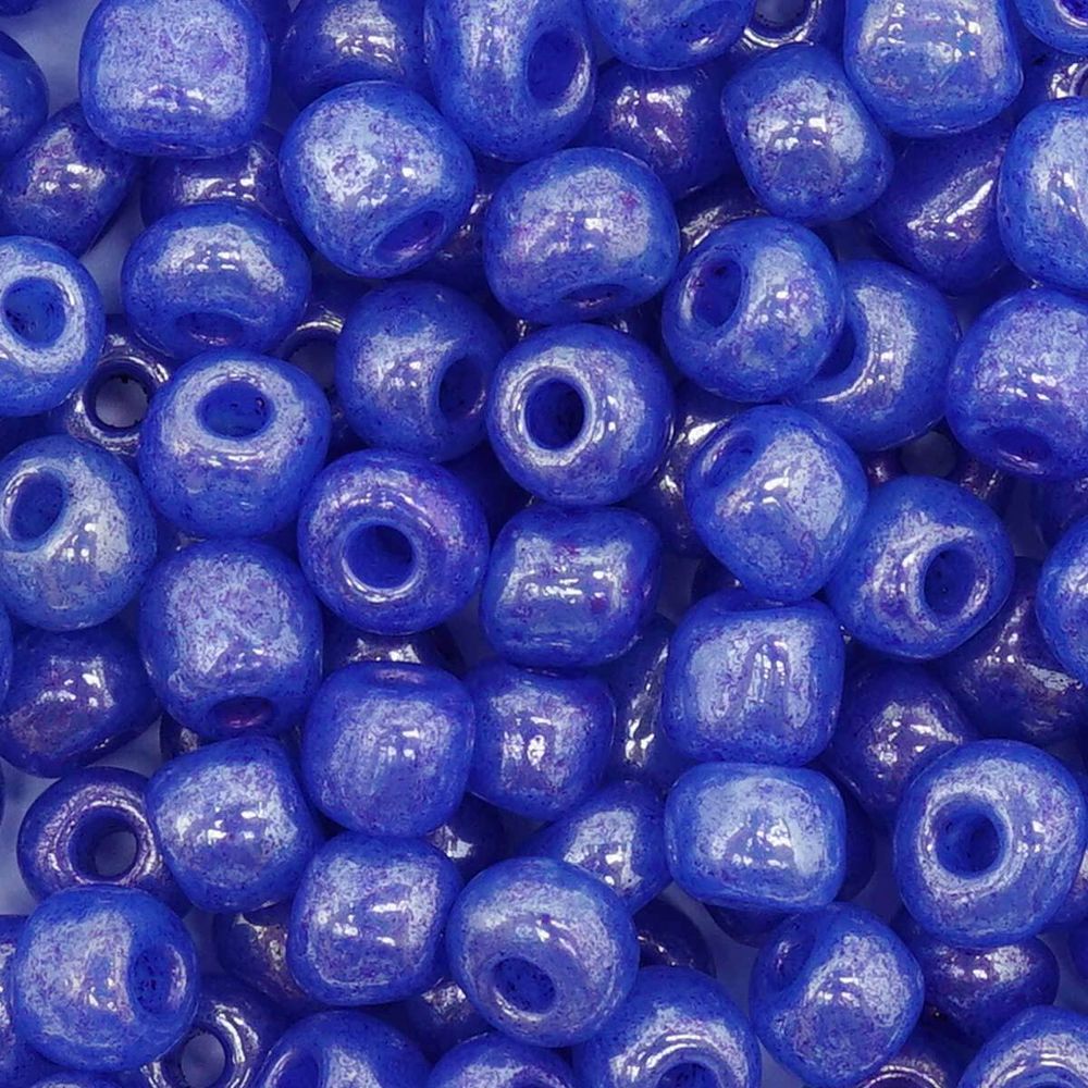 Бисер Astra&Craft 6/0 (4.1 мм), 150 г (10х15 г), цв. 146 сине-сиреневый/жемчужный