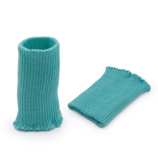 Манжеты трикотажные 6.5х9.5 см, 1 пара, тонкие, 853 лазурный берег