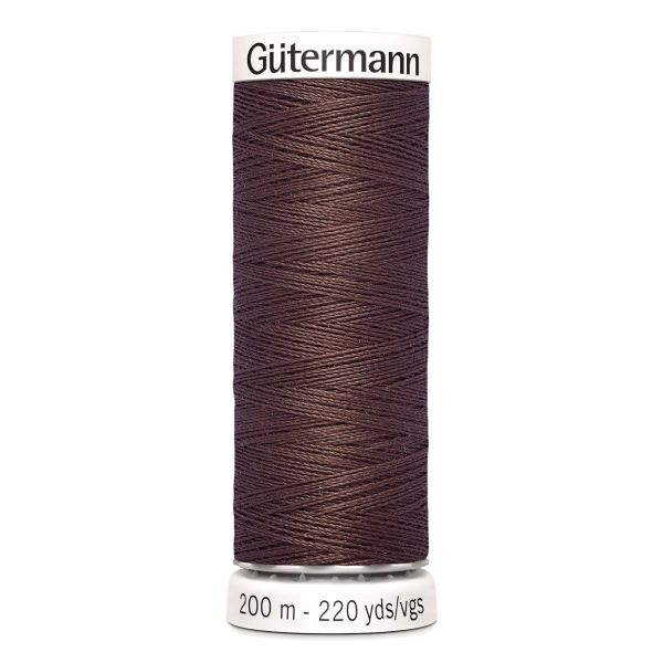 Нитки универсальные Gutermann Sew-all, 200м, 446 сигнальный коричневый, 5 катушек