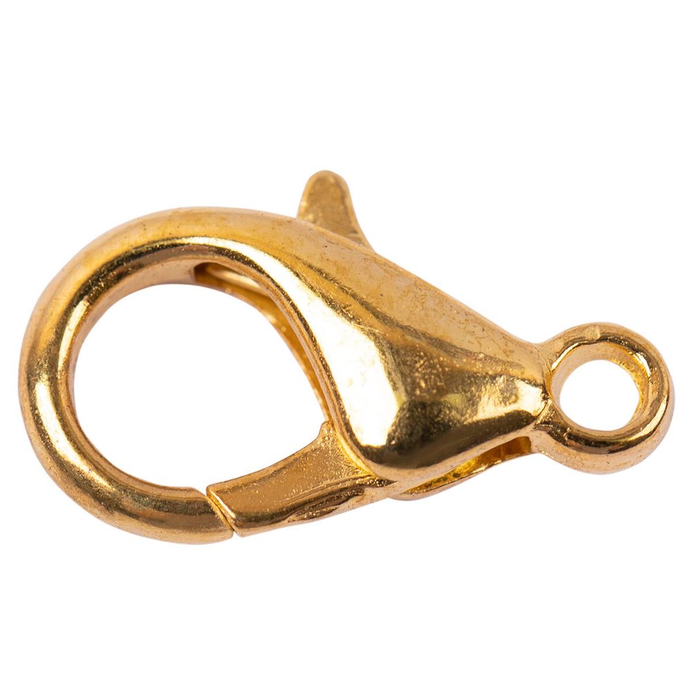 Замок для бус карабин 10 мм, 5 шт, №01 золото, Zlatka DM-01/5