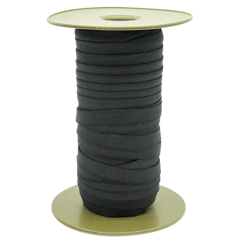 Резинка бельевая (бретелечная) 12.0 мм / 50 метров, черный, МL195.012