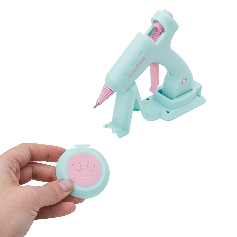 Клеевой пистолет для творчества аккумуляторный с подставкой 20Вт, для стержней ⌀7 мм